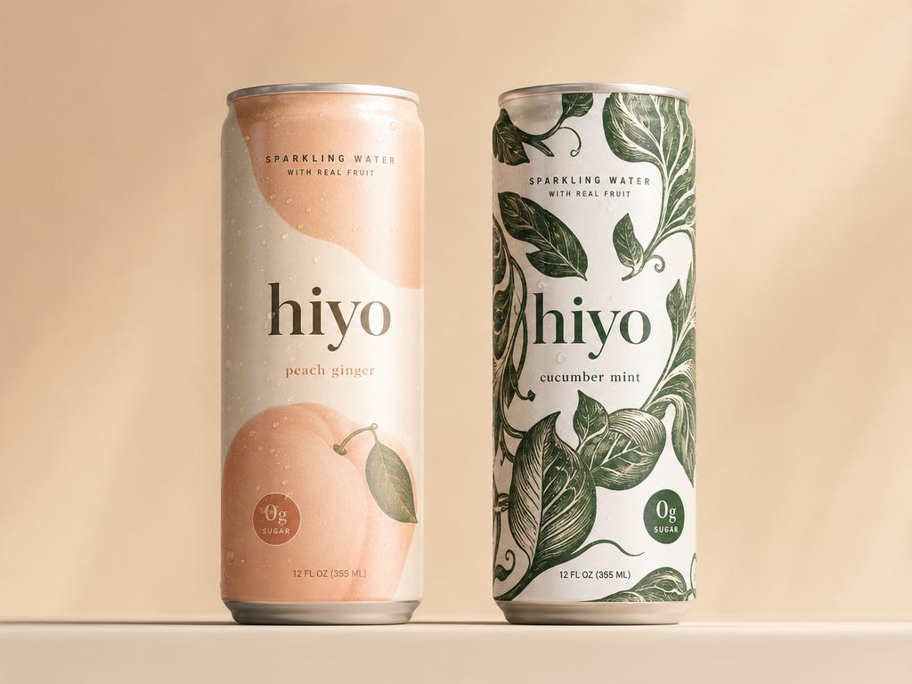 Two can designs for a new sparkling drink